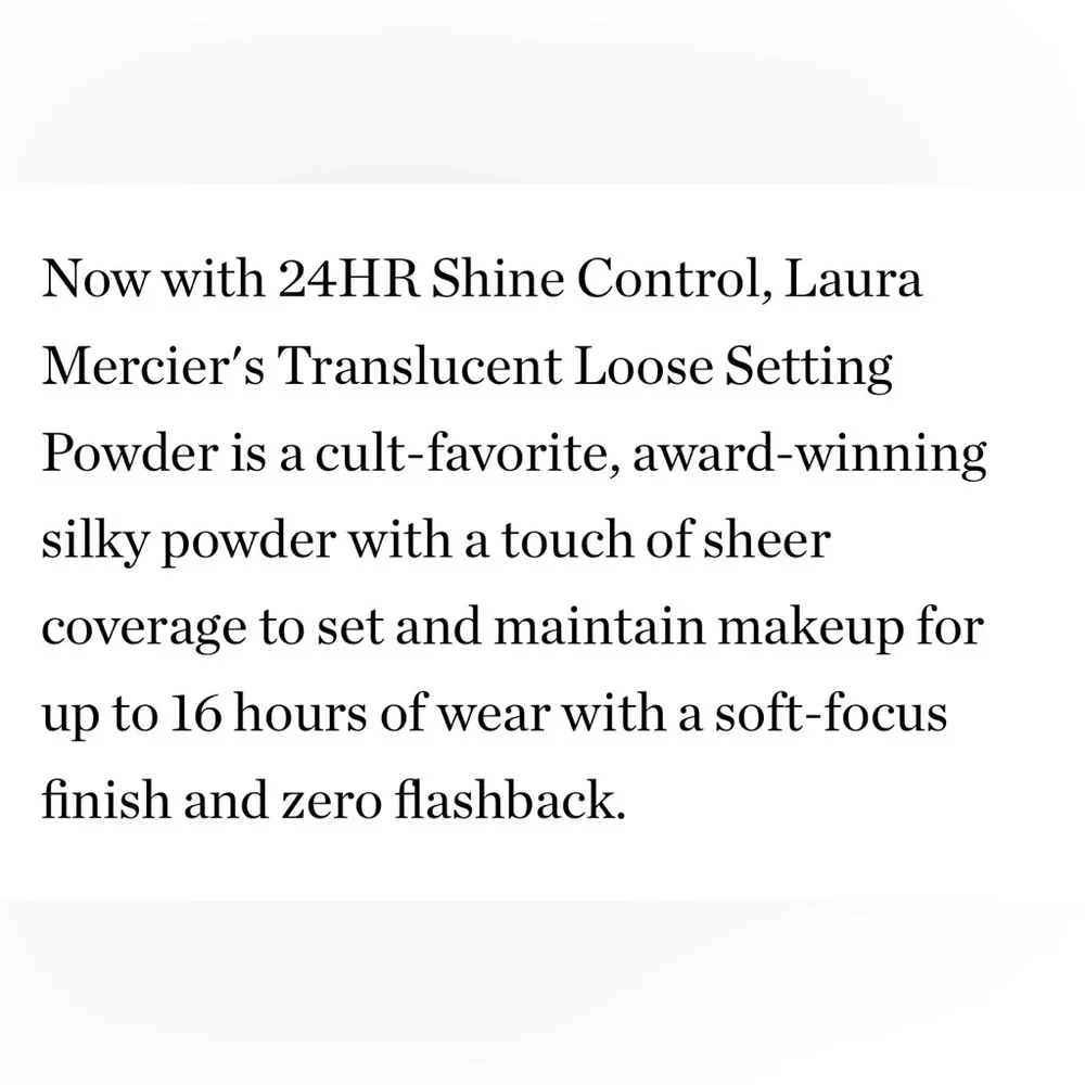 LAST 1! Laura Mercier Loose Setting Powder in TRANSLUCENT NEW Mini Size
